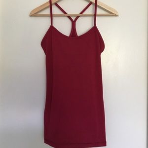 lululemon power y tank in berry