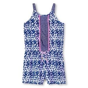 Girls toddler challis purple romper