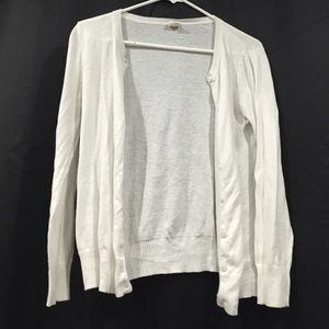 White button front cardigan
