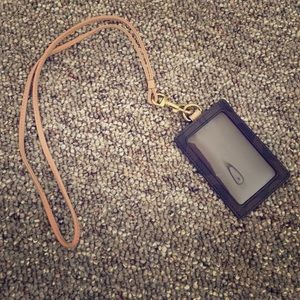 Coach Lanyard and Card Holder