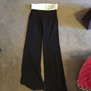 Pink Victoria's Secret yoga pants