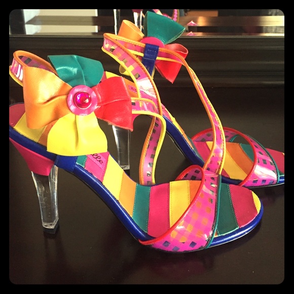 Betsey Johnson RAINBOW heels!!! 🌈