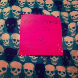 Betsey Johnson oversized plush throw