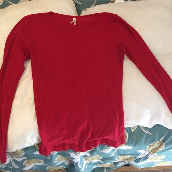 Red long Jon shirt