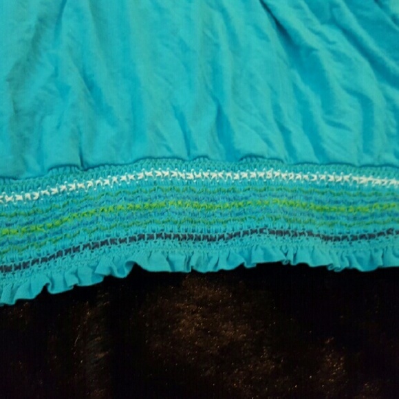 Michael Stars Sleevless Teal Top OS - Picture 3 of 4