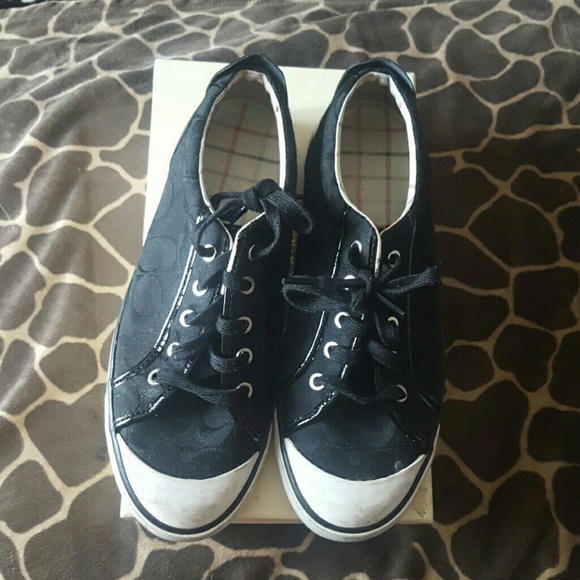 Black coach shoes