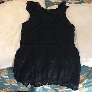 Black shirt sleeveless