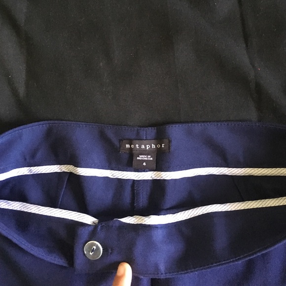 Navy blue skinny slacks - Picture 4 of 4