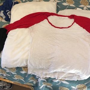 Red and white shirt