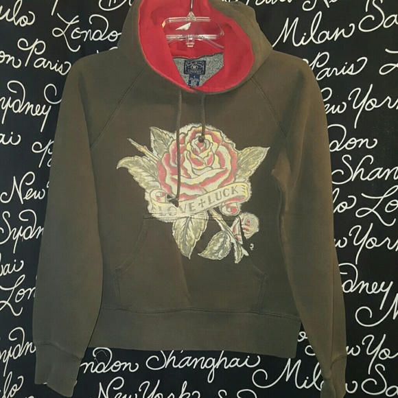 Lucky Brand Tops - 🍒Lucky Brand 50's Rose Hoodie