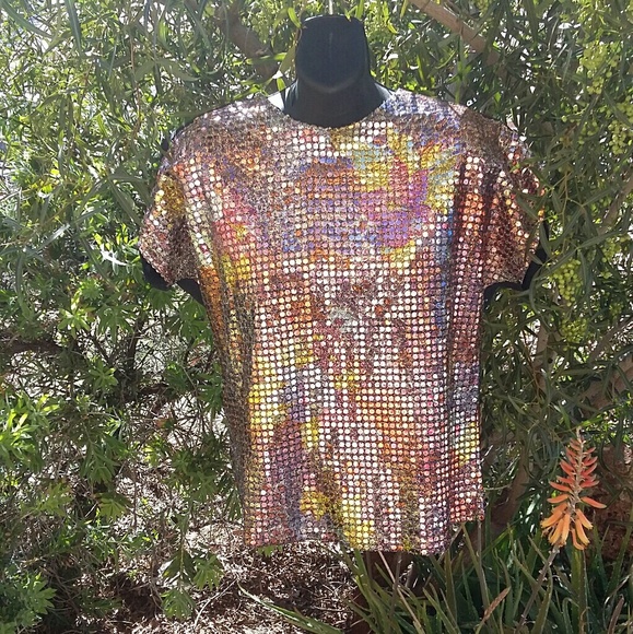 Vintage Sparkling Sequin Type Blouse - Picture 3 of 8