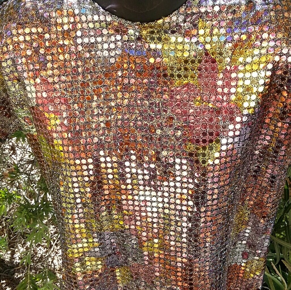 Vintage Sparkling Sequin Type Blouse - Picture 5 of 8