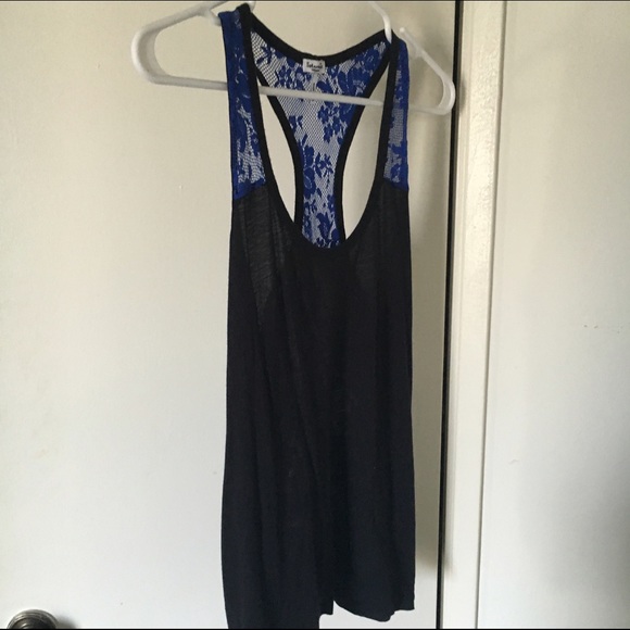 Splendid tank with blue lace