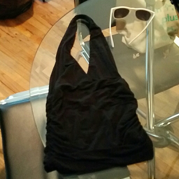 BCBG Max Azria ruched halter top
