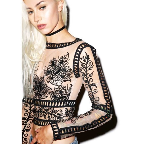 For Love & Lemons Desert Nights Crop Top