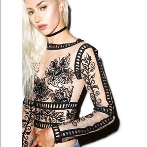 For Love & Lemons Desert Nights Crop Top
