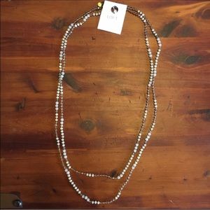 LOFT extra long beaded necklace