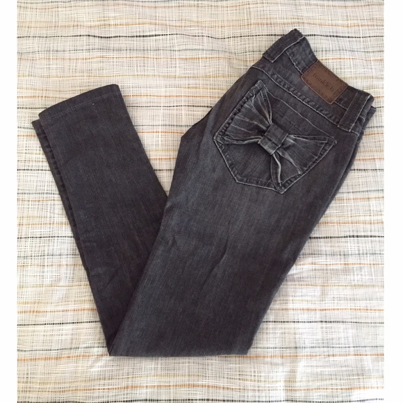 Frankie B. Bow Pocket Skinny Denim