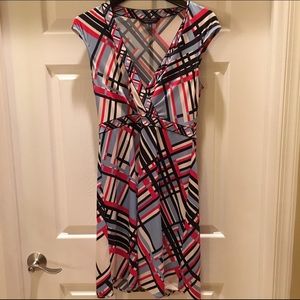 BCBG Max Azria Red, White, and Blue Dress
