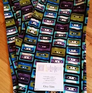 Lularoe Purple Cassette Leggings: OS
