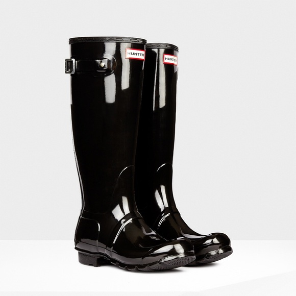 Black Tall Hunter Boots☔️