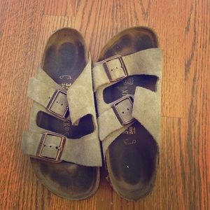 Tan Birkenstocks
