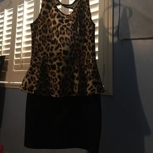 Leopard print dress