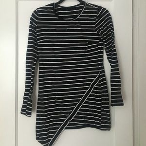 Striped long sleeve dress