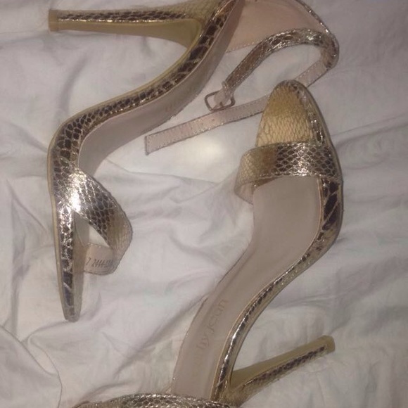 Cathy Jean gold heels