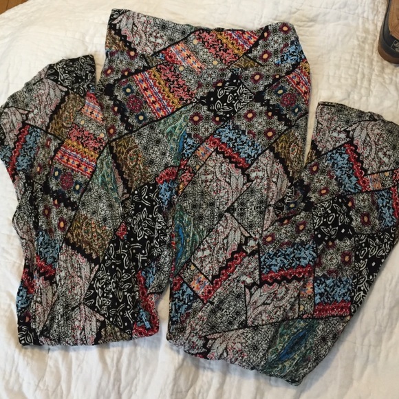 High waisted hippie pants