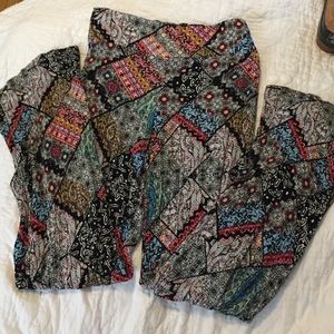 High waisted hippie pants