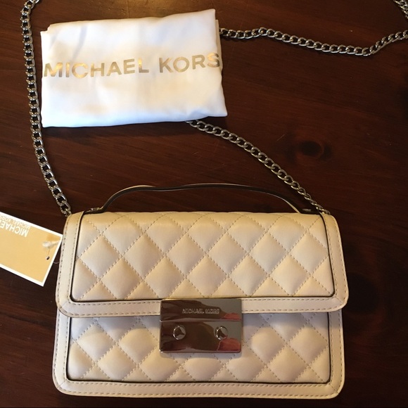 GORGEOUS Michael Kors White Sloan Messenger