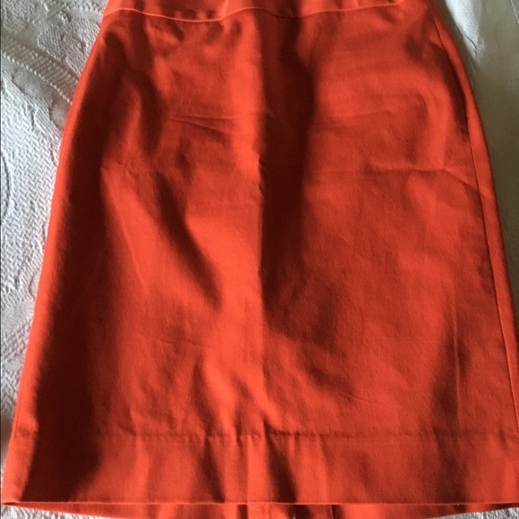 Banana Republic Orange Pencil Skirt