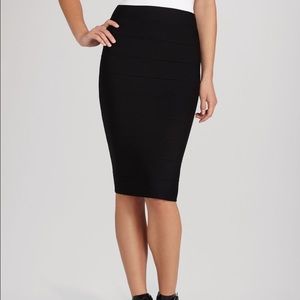 BCBG Max Azria Striped Bandage Pencil Skirt