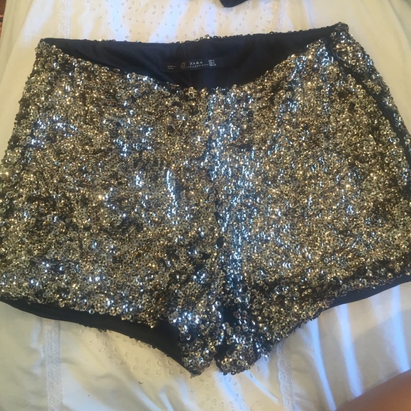 Zara Trf sparkle shorts - Picture 2 of 4