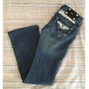 🎉XMAS SALE! Miss Me Sequined Bootleg Denim