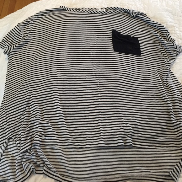 Oversized striped tee