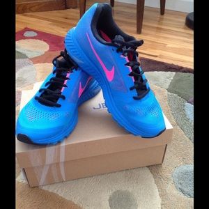 Blue Hyper Pink Nikes