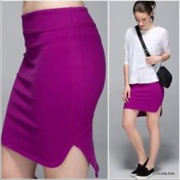 NWOT lulu lemon purple mini skirt sz 6