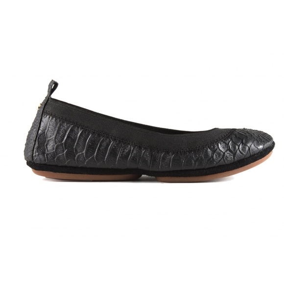 🌟15% OFF NIB Yosi Samra Black Croco Fold. Flats