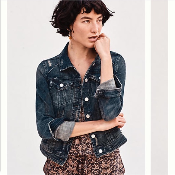 anthropologie pilcro denim jacket