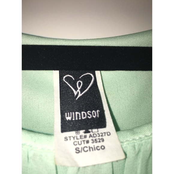 Blue dress tight bottom flowy top - Picture 4 of 4