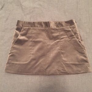 Theory Velvet Mini Skirt