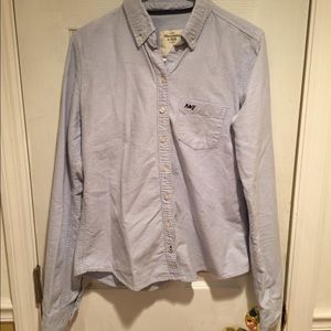 Abercrombie and Fitch women's blue jean shirt