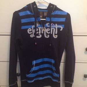 Element Brand Zip Up Hoodie