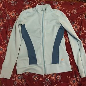 Blue Zip Up Athletic Jacket
