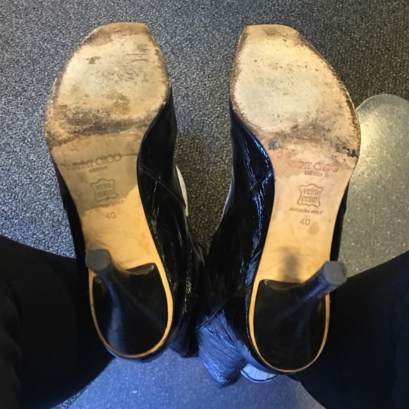 Jimmy Choo black knee high boots - Picture 2 of 4