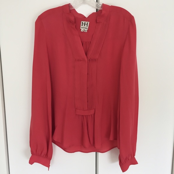 Haute Hippie Pleated Silk Blouse