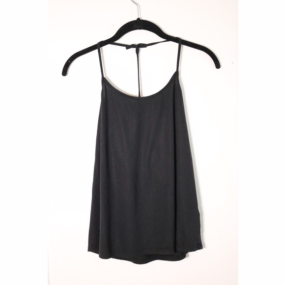 Black halter/ racer back tank top sz S/M