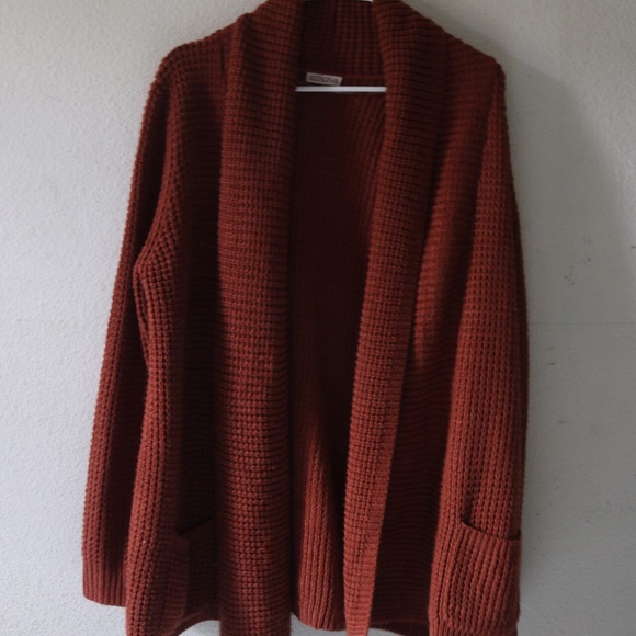 Mossimo burnt orange cardigan